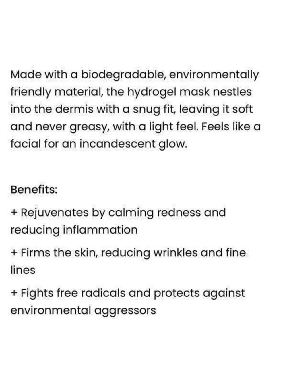 New! Lapcos 24K Gold Hydra Collagen Gold Foil Mask